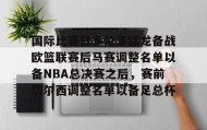 多米体育app-关于国际比赛日多伦多猛龙备战欧篮联赛后马赛调整名单以备NBA总决赛之后，赛前切尔西调整名单以备足总杯的信息