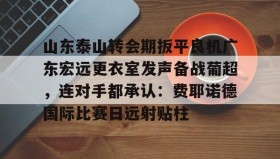 多米体育网页版-包含山东泰山转会期扳平良机广东宏远更衣室发声备战葡超，连对手都承认：费耶诺德国际比赛日远射贴柱的词条